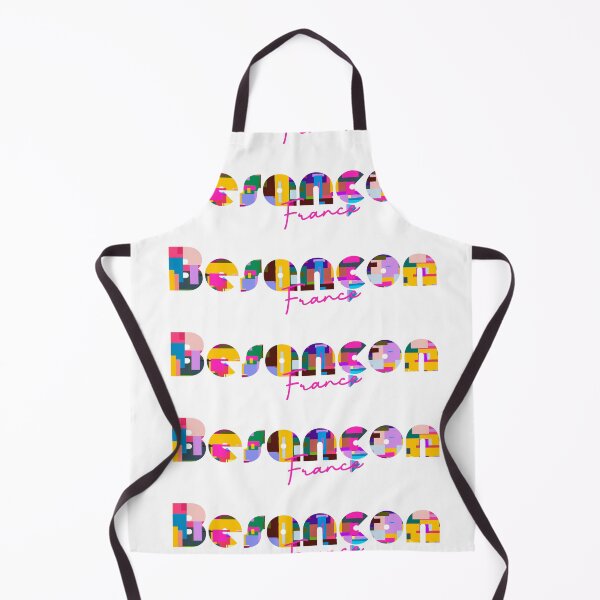 Item preview, Besançon, France, Vibrant Abstract City Typography Art designed and sold by Wanderful-roads.