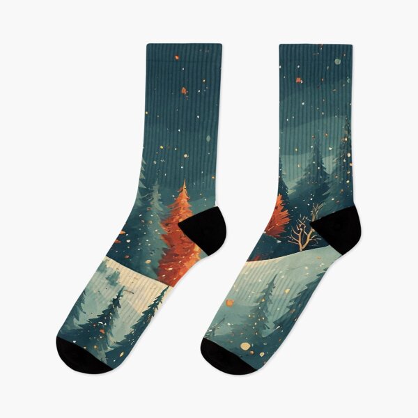 Item preview, Frosty winter forest with pine trees and snow designed and sold by Mianku | Für das Leben.