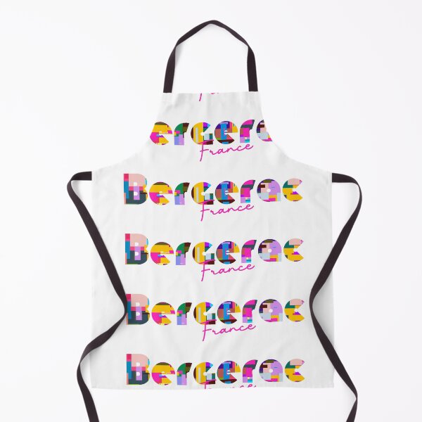 Item preview, Bergerac, Francia, Arte tipográfico abstracto vibrante de la ciudad designed and sold by Wanderful-roads.