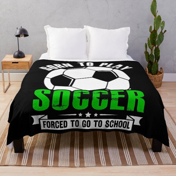 Item preview, Born To Play Soccer Forced To Go To School Kids designed and sold by CharlotteTerri.