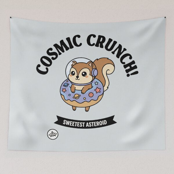 Item preview, Cosmic Crunch! Sweetest Asteroid - Cute Squirrel in Space designed and sold by AwesomeBeyondLimits.