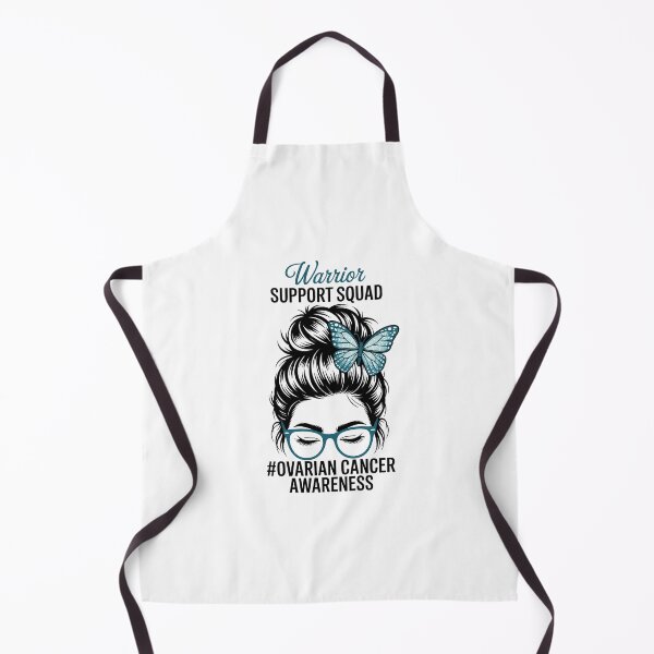 Item preview, Support Squad Messy Bun Warrior Ovarian Cancer Awareness designed and sold by HellD3vil-Art.