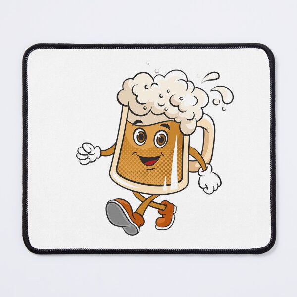 Item preview, Beer Mug Mascot Walking designed and sold by Vamika2116.