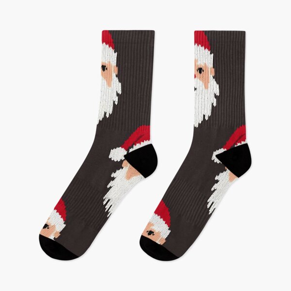 Item preview, Santa Claus Face Head Motif, Christmas theme, Knitted Fabric-look Texture, Red White Colors (image size 8320x12480) designed and sold by Digital-Davinci.