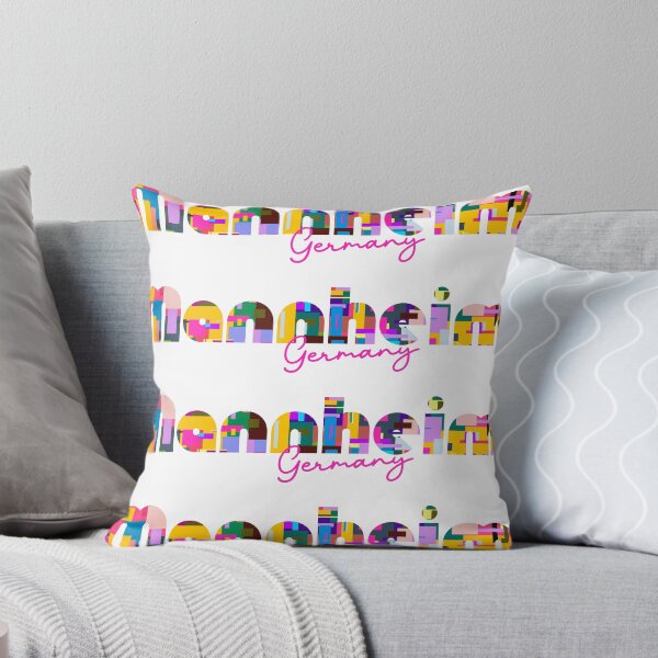 Item preview, Mannheim, Germany, Vibrant Abstract City Typography Art designed and sold by Wanderful-roads.
