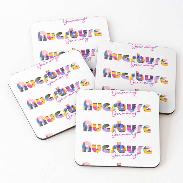 Item preview, Augsburg, Germany, Vibrant Abstract City Typography Art designed and sold by Wanderful-roads.