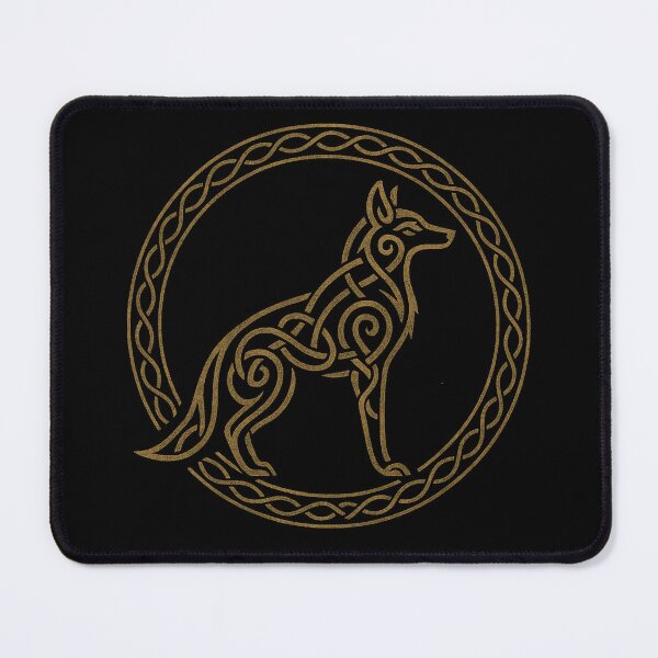 Item preview, Celtic Wolf – Lunar Guardian Sigil | Totemic Wolf Gold Art by Oblivion Rise designed and sold by OblivionRise.