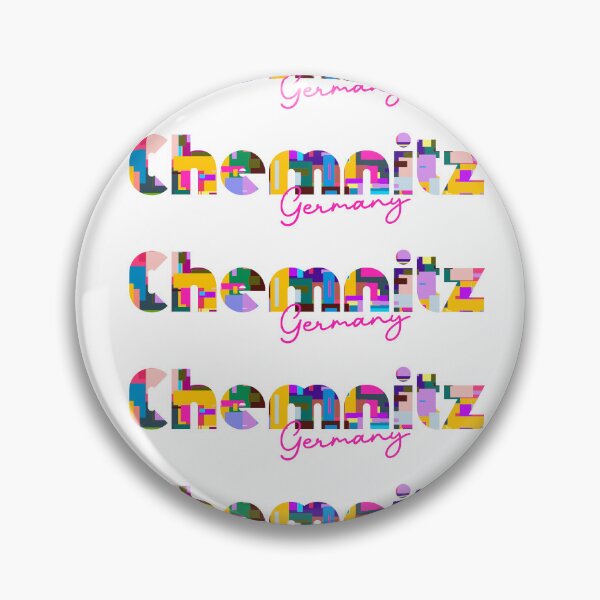 Item preview, Chemnitz, Germany, Vibrant Abstract City Typography Art designed and sold by Wanderful-roads.