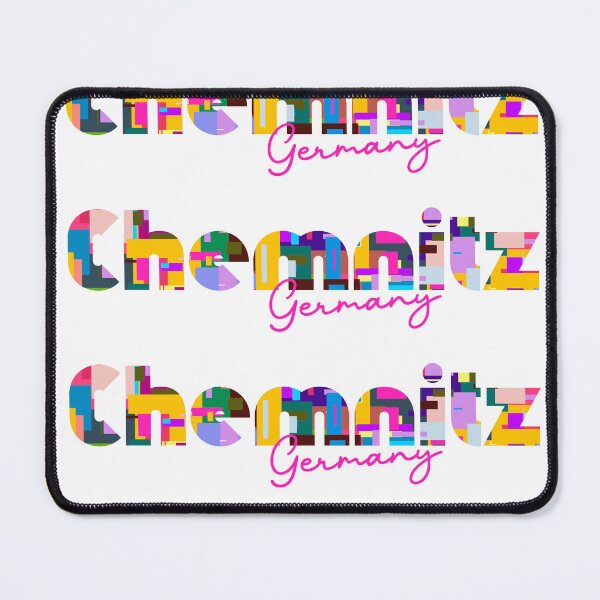 Item preview, Chemnitz, Germany, Vibrant Abstract City Typography Art designed and sold by Wanderful-roads.