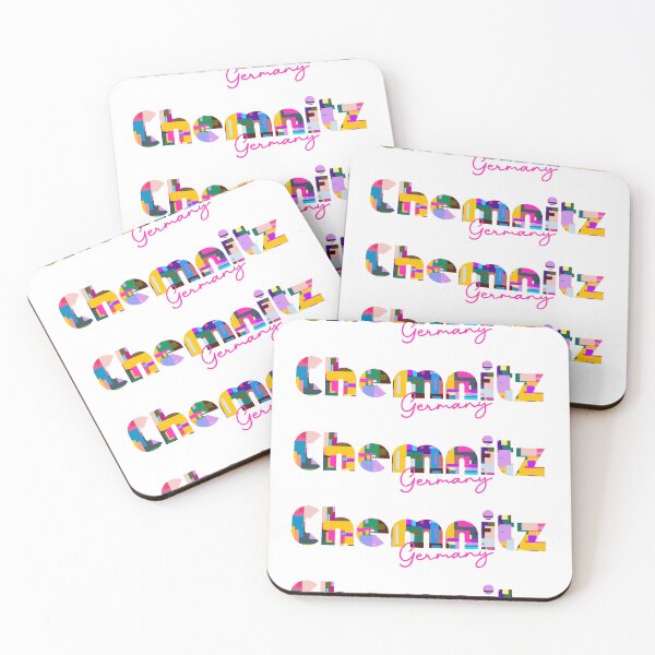 Item preview, Chemnitz, Germany, Vibrant Abstract City Typography Art designed and sold by Wanderful-roads.