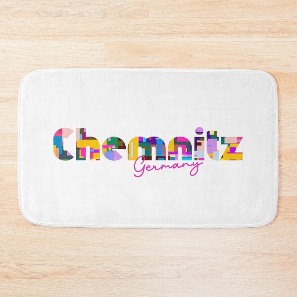 Item preview, Chemnitz, Germany, Vibrant Abstract City Typography Art designed and sold by Wanderful-roads.