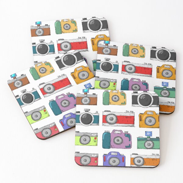 Item preview, Colorful Vintage Camera Clipart Set designed and sold by Rangmanch.