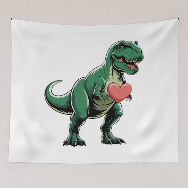 Item preview, Boys Valentines Day Kids T-Rex Dinosaur I Steal Hearts designed and sold by HellD3vil-Art.