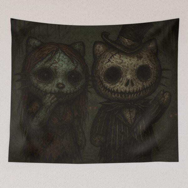 Item preview, Jack and Sally Creepy – “Nightmare Before Christmas” Duo designed and sold by art-emissa.
