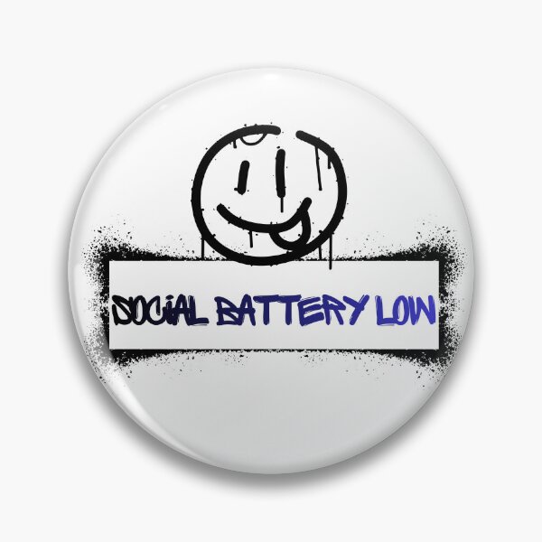 Item preview, SOCIAL BATTERY LOW – Graffiti T-Shirt / Hoodie / Streetwear Logo designed and sold by TheHonestQuip.