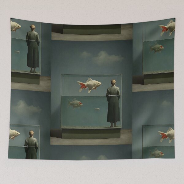 Item preview, Abstract Aquatic Surrealism Ocean designed and sold by bapupa.