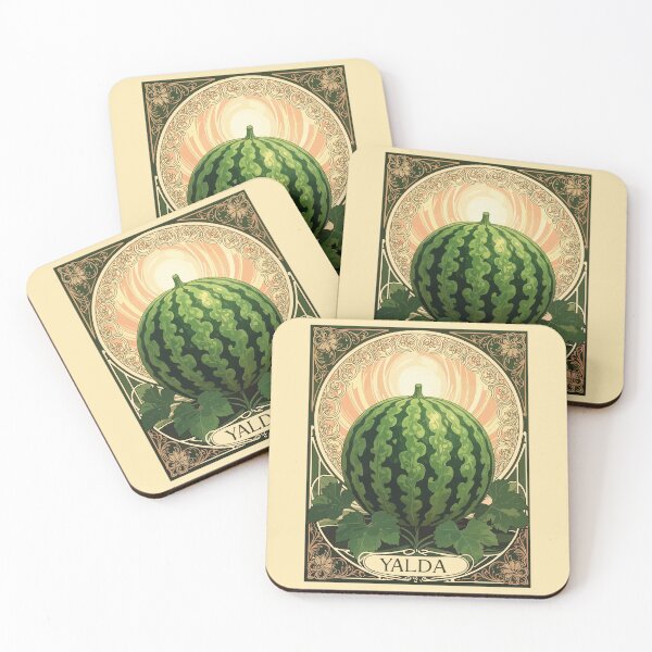 Item preview, Yalda Watermelon Chelle Night Fruits Art Nouveau Style designed and sold by taiche.