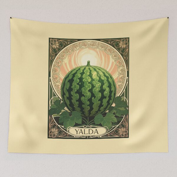 Item preview, Yalda Watermelon Chelle Night Fruits Art Nouveau Style designed and sold by taiche.