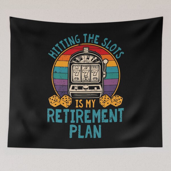 Item preview, Retirement Plan Slot Machine Casino Gambling Poker Gift designed and sold by KatheWanda.