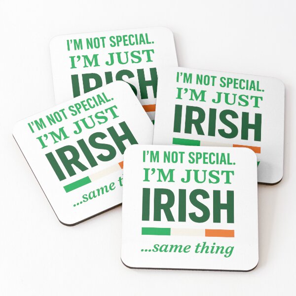 Item preview, I’m Not Special I’m Just Irish – Funny Irish Pride Text Shirt designed and sold by bazstees54.