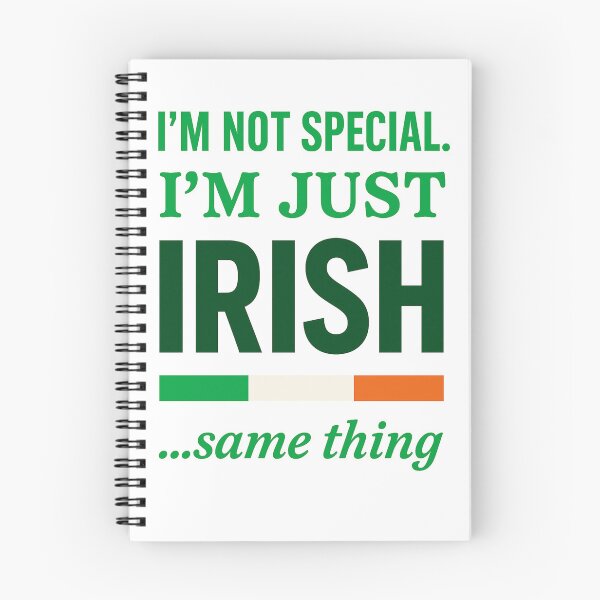 Item preview, I’m Not Special I’m Just Irish – Funny Irish Pride Text Shirt designed and sold by bazstees54.