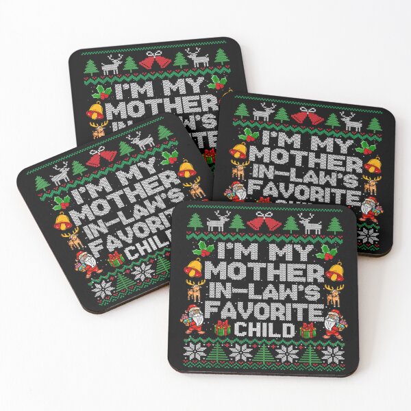 Item preview, I'm My Mother-In-Law's Favorite Child Funny Christmas designed and sold by HappyHedgeTees.