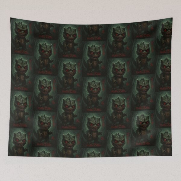 Item preview, Godzilla Creepy: Hello Mutant Kitten designed and sold by art-emissa.