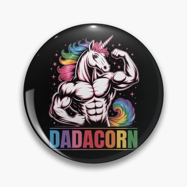 Item preview, Dadacorn Muscle Fathers Day Joke Daddy Unicorn designed and sold by RoyTill0Art.