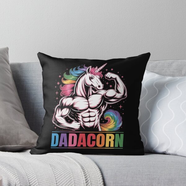 Item preview, Dadacorn Muscle Fathers Day Joke Daddy Unicorn designed and sold by RoyTill0Art.