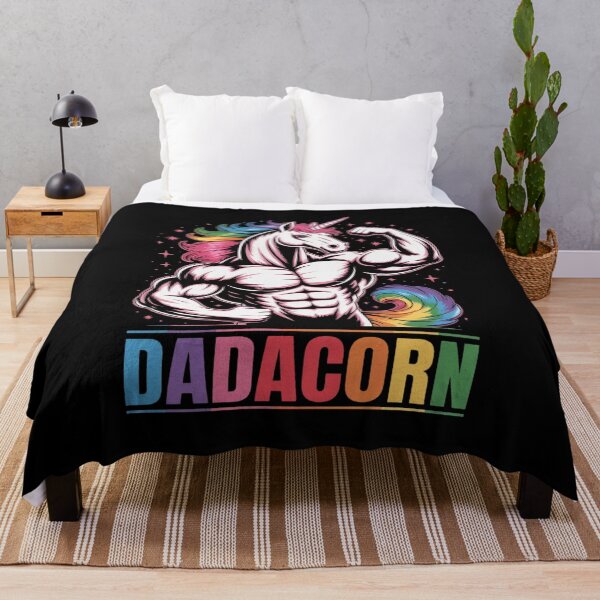 Item preview, Dadacorn Muscle Fathers Day Joke Daddy Unicorn designed and sold by RoyTill0Art.