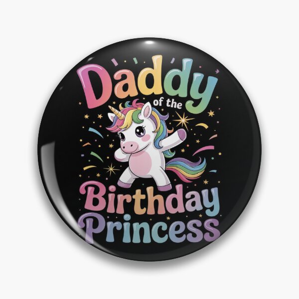 Item preview, Daddy of the Birthday Princess Girl Dabbing Unicorn Dad designed and sold by RoyTill0Art.