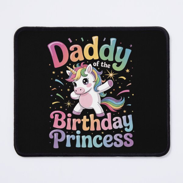 Item preview, Daddy of the Birthday Princess Girl Dabbing Unicorn Dad designed and sold by RoyTill0Art.