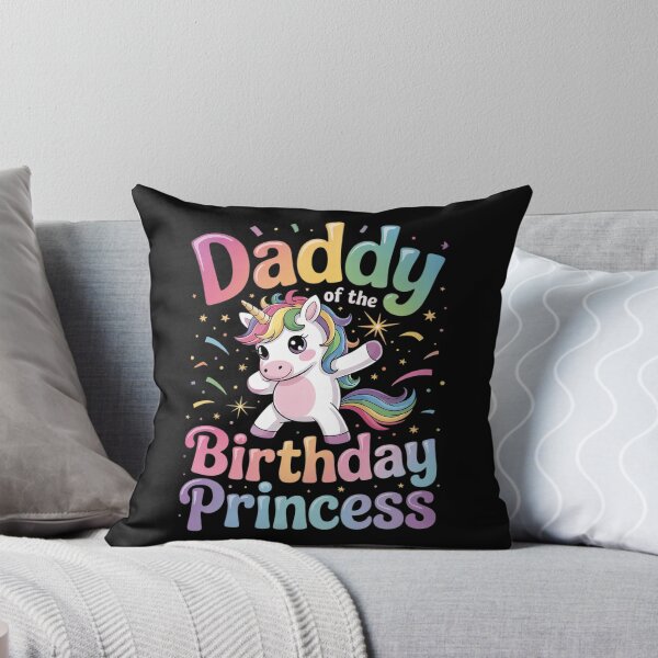Item preview, Daddy of the Birthday Princess Girl Dabbing Unicorn Dad designed and sold by RoyTill0Art.