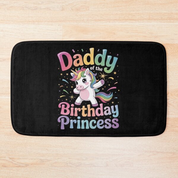Item preview, Daddy of the Birthday Princess Girl Dabbing Unicorn Dad designed and sold by RoyTill0Art.