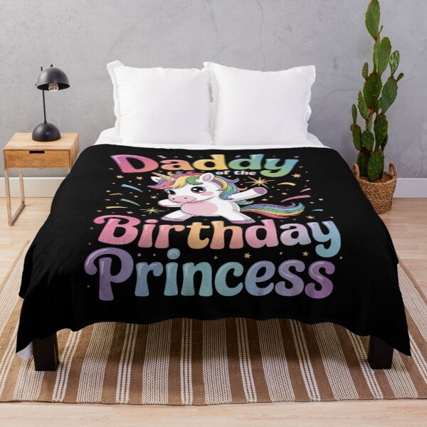 Item preview, Daddy of the Birthday Princess Girl Dabbing Unicorn Dad designed and sold by RoyTill0Art.