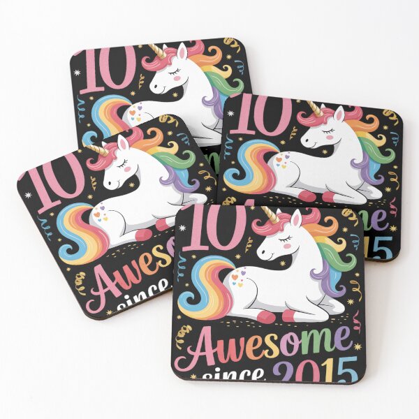 Item preview, Dancing Unicorn 10 Year Old 10th Birthday Girl Unicorn Party designed and sold by RoyTill0Art.