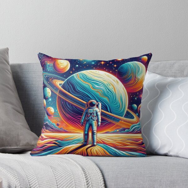 Item preview, Astronaut in Psychedelic Cosmos – Surreal Space Fantasy designed and sold by Dogandesighn.