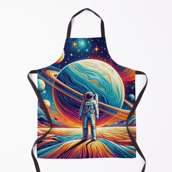 Item preview, Astronaut in Psychedelic Cosmos – Surreal Space Fantasy designed and sold by Dogandesighn.