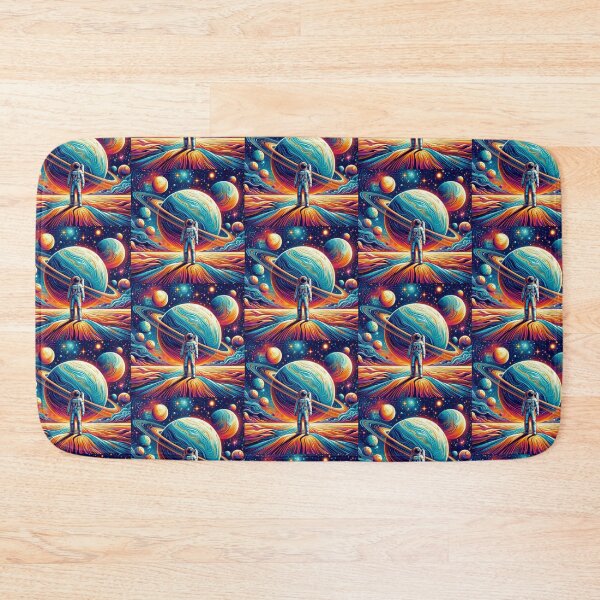 Item preview, Astronaut in Psychedelic Cosmos – Surreal Space Fantasy designed and sold by Dogandesighn.