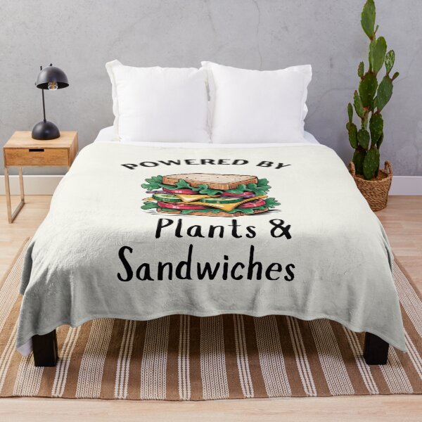 Item preview, Powered by Plants & Sandwiches – Vegan Retro Food Design designed and sold by Verycutethings.
