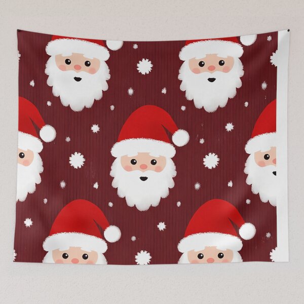 Item preview, Santa Claus Motif, Christmas theme, Knitted Fabric-look Texture, Red Background  (image size 8320x12480) designed and sold by Digital-Davinci.