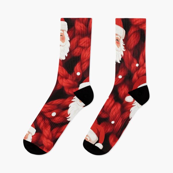 Item preview, Santa Claus Motif, Christmas theme, Knitted Fabric-look Texture, Red Background  (image size 8320x12480) designed and sold by Digital-Davinci.