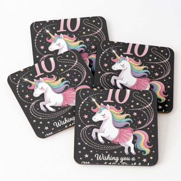 Item preview, Flossing Unicorn 10 Year Old 10th Birthday Girl Unicorn designed and sold by RoyTill0Art.