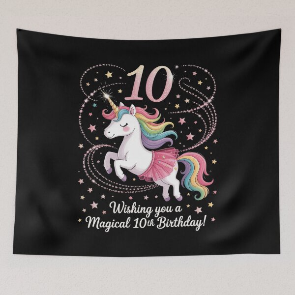 Item preview, Flossing Unicorn 10 Year Old 10th Birthday Girl Unicorn designed and sold by RoyTill0Art.