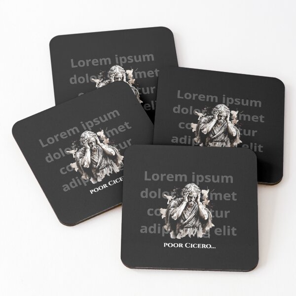 Item preview, Latin Philosophy Humor - Poor Cicero - Lorem Ipsum Victim  designed and sold by KArtcore.
