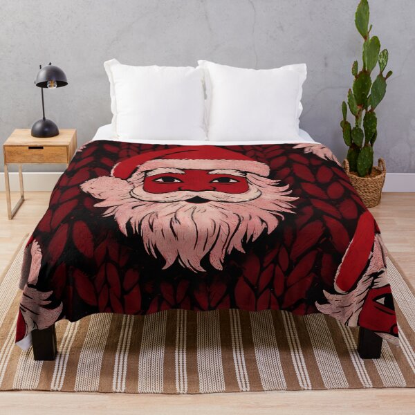 Item preview, Santa Claus Motif, Christmas theme, Knitted Fabric-look Texture, Red Background (image size 8320x12480) designed and sold by Digital-Davinci.