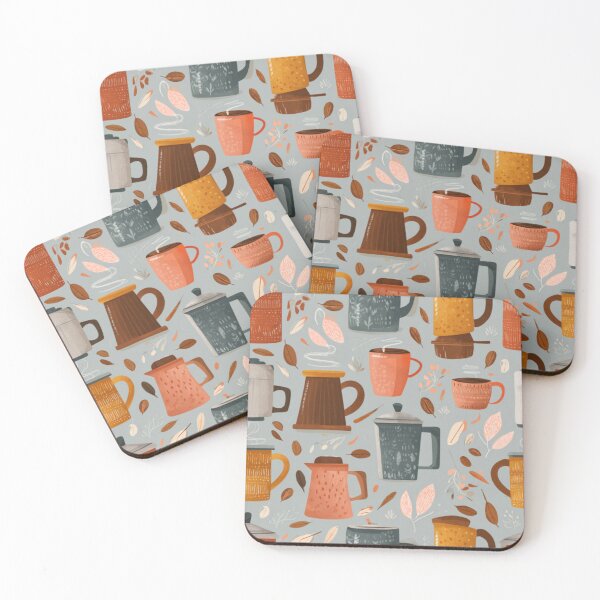 Item preview, Coffee lovers winter mugs pattern  designed and sold by SmileshareShop.