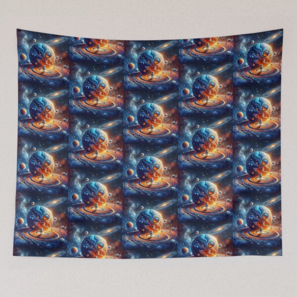 Item preview, Astronaut in Galactic Vortex – Surreal Space Fantasy designed and sold by Dogandesighn.