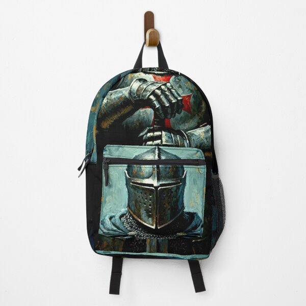 Item preview, Solemn Templar Knight Full Plate Armor with Sword - Epic Medieval Art designed and sold by Art's Diner.