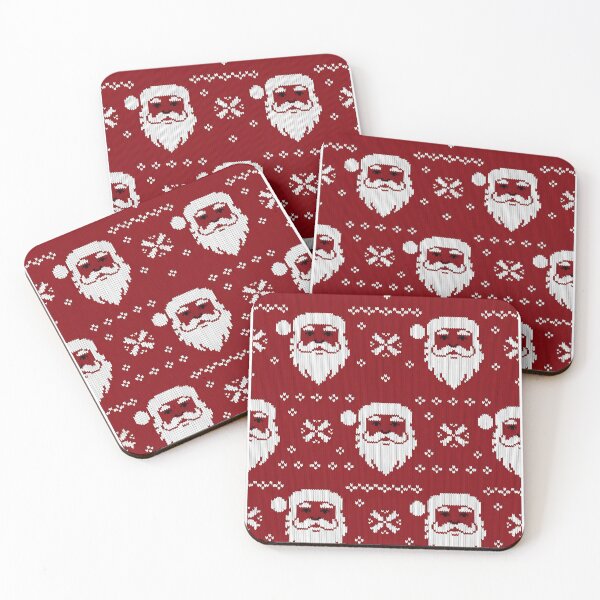 Item preview, Santa Claus Motif, Christmas theme, Knitted Fabric-look Texture, Red Background  (image size 8320x12480) designed and sold by Digital-Davinci.